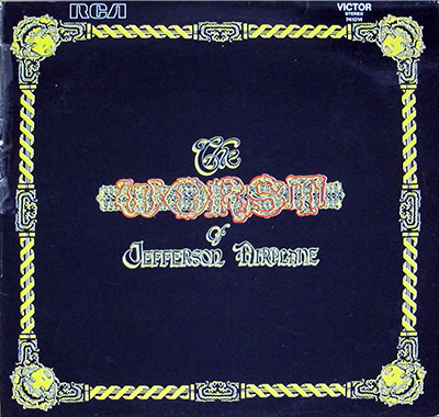 JEFFERSON AIRPLANE - Worst of Jefferson Airplane  album front cover vinyl record